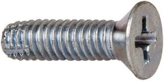 Value Collection - #8-32 UNC, 7/16" Length Under Head Slotted Drive Machine Screw - Binding Head, Grade J82 Steel, Zinc-Plated Finish, Without Washer - USA Tool & Supply