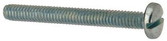 Value Collection - #8-32 UNC, 1-1/2" Length Under Head Slotted Drive Machine Screw - Binding Head, Grade J82 Steel, Zinc-Plated Finish, Without Washer - USA Tool & Supply