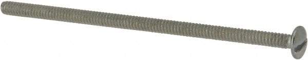 Value Collection - #6-32 UNC, 3" Length Under Head Slotted Drive Machine Screw - Truss Head, Grade J82 Steel, Zinc-Plated Finish, Without Washer - USA Tool & Supply