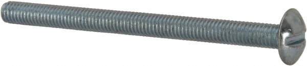 Value Collection - #10-32 UNF, 2-1/2" Length Under Head Slotted Drive Machine Screw - Truss Head, Grade J82 Steel, Zinc-Plated Finish, Without Washer - USA Tool & Supply