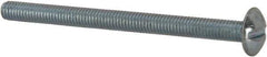 Value Collection - #10-32 UNF, 2-1/2" Length Under Head Slotted Drive Machine Screw - Truss Head, Grade J82 Steel, Zinc-Plated Finish, Without Washer - USA Tool & Supply