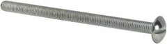 Value Collection - #10-32 UNF, 3" Length Under Head Slotted Drive Machine Screw - Truss Head, Grade J82 Steel, Zinc-Plated Finish, Without Washer - USA Tool & Supply