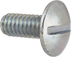 Value Collection - #12-24 UNC, 1/2" Length Under Head Slotted Drive Machine Screw - Truss Head, Grade J82 Steel, Zinc-Plated Finish, Without Washer - USA Tool & Supply
