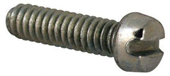 Value Collection - #3-48 UNC, 3/8" Length Under Head Slotted Drive Machine Screw - Fillister Head, Grade J82 Steel, Zinc-Plated Finish, Without Washer - USA Tool & Supply