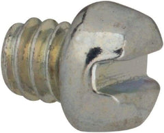 Value Collection - #5-40 UNC, 1/8" Length Under Head Slotted Drive Machine Screw - Fillister Head, Grade J82 Steel, Zinc-Plated Finish, Without Washer - USA Tool & Supply