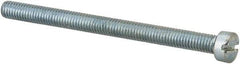 Value Collection - #10-32 UNF, 2-1/2" Length Under Head Slotted Drive Machine Screw - Fillister Head, Grade J82 Steel, Zinc-Plated Finish, Without Washer - USA Tool & Supply