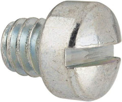 Value Collection - 1/4-20 UNC, 1/4" Length Under Head Slotted Drive Machine Screw - Fillister Head, Grade J82 Steel, Zinc-Plated Finish, Without Washer - USA Tool & Supply