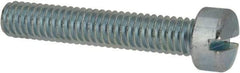 Value Collection - 5/16-18 UNC, 1-3/4" Length Under Head Slotted Drive Machine Screw - Fillister Head, Grade J82 Steel, Zinc-Plated Finish, Without Washer - USA Tool & Supply