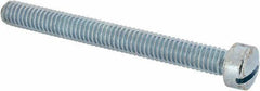 Value Collection - 5/16-18 UNC, 3" Length Under Head Slotted Drive Machine Screw - Fillister Head, Grade J82 Steel, Zinc-Plated Finish, Without Washer - USA Tool & Supply