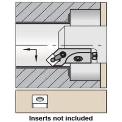 Kennametal - Series Kenloc, Left Hand, MSSN Toolholder Compatibility, SN.., TP.. Insert Compatibility, Indexable Turning Cartridge - Pin & Clamp Holding Method, 8.33mm Max Depth of Cut, 47mm OAL x 14mm OAW x 19.25mm OAH - USA Tool & Supply