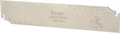 Iscar - 1.7717" Blade Height, 0.098" Blade Width, 8.858" OAL, Neutral Cut, Single End Indexable Cut-Off Blade - TGFH Blade, Tang-Grip Series - USA Tool & Supply