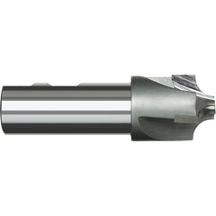 Harvey Tool - 1/2" Radius, 1-1/2" Diam, 3 Flute Carbide Tipped Corner Rounding End Mill - Exact Industrial Supply