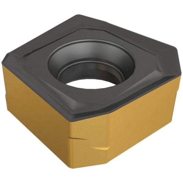 Iscar - S845 SNHU1305 ANT Grade IC810 Carbide Milling Insert - AlTiN/TiN Finish, 0.244" Thick, 13mm Inscribed Circle, 0.8mm Corner Radius - USA Tool & Supply