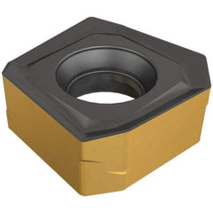 Iscar - S845 SNHU1305 ANT Grade IC810 Carbide Milling Insert - AlTiN/TiN Finish, 0.244" Thick, 13mm Inscribed Circle, 0.8mm Corner Radius - USA Tool & Supply