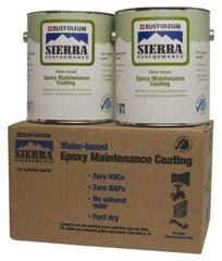 Rust-Oleum - 1 Gal Safety Red Water-Based Epoxy - 230 to 340 Sq Ft/Gal Coverage - USA Tool & Supply