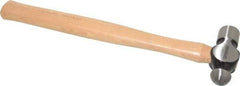 Paramount - 1/2 Lb Head Ball Pein Hammer - Wood Handle, 11-3/4" OAL - USA Tool & Supply