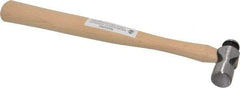 Paramount - 1/4 Lb Head Ball Pein Hammer - Wood Handle, 10-7/8" OAL - USA Tool & Supply