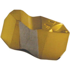 Tool-Flo - FLT3 HCB Grade GP22, Internal/External 60° V Threading Insert - 6 to 20 TPI Ext Pitch, 5 to 12 TPI Int Pitch, Left Hand Insert, TiN Finish, Carbide - USA Tool & Supply
