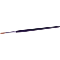 3/64″ Watercolor Brush, Red Sable, 1/4″ Trim Length, Round Handle - USA Tool & Supply