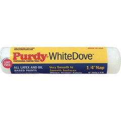 Purdy - 1/4" Nap, 9" Wide Paint General Purpose Roller Cover - Smooth Texture, Dralon - USA Tool & Supply