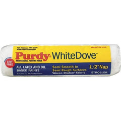 Purdy - 1/2" Nap, 9" Wide Paint General Purpose Roller Cover - Semi-Rough Texture, Dralon - USA Tool & Supply