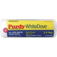 Purdy - 3/4" Nap, 9" Wide Paint General Purpose Roller Cover - Semi-Rough Texture, Dralon - USA Tool & Supply