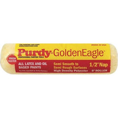 Purdy - 1/2" Nap, 9" Wide Paint General Purpose Roller Cover - Semi-Rough Texture, Synthetic Knit - USA Tool & Supply