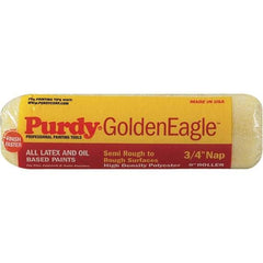 Purdy - 3/4" Nap, 9" Wide Paint General Purpose Roller Cover - Semi-Rough Texture, Synthetic Knit - USA Tool & Supply
