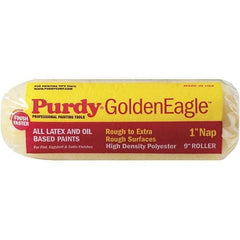 Purdy - 1" Nap, 9" Wide Paint General Purpose Roller Cover - Rough Texture, High Density Polyester - USA Tool & Supply