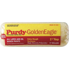Purdy - 1-1/4" Nap, 9" Wide Paint General Purpose Roller Cover - Rough Texture, High Density Polyester - USA Tool & Supply