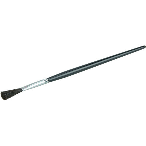 1/4″ Flat Marking Brush, Ox Hair, 7/8″ Trim Length, Round Handle - USA Tool & Supply