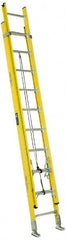 Louisville - 28' High, Type IAA Rating, Fiberglass Industrial Extension Ladder - USA Tool & Supply