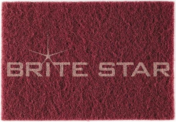 Brite Star - Very Fine Grade Aluminum Oxide Hand Pad - Green, 6" Wide x 9" Long, Nonwoven - USA Tool & Supply