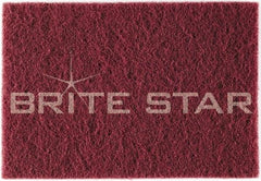 Brite Star - Super Fine Grade Flint Hand Pad - White, 6" Wide x 9" Long, Nonwoven - USA Tool & Supply