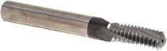 Iscar - 5/8-11 UNC, 0.449" Cutting Diam, 3 Flute, Solid Carbide Helical Flute Thread Mill - Internal Thread, 1.14" LOC, 3-1/2" OAL, 1/2" Shank Diam - USA Tool & Supply