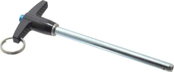 Gibraltar - 1/4" Diam, 3-1/2" Usable Length, T Handle, Quick Release Pin - Grade 4130 Steel, Zinc-Plated Finish - USA Tool & Supply
