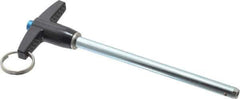 Gibraltar - 1/4" Diam, 3-1/2" Usable Length, T Handle, Quick Release Pin - Grade 4130 Steel, Zinc-Plated Finish - USA Tool & Supply