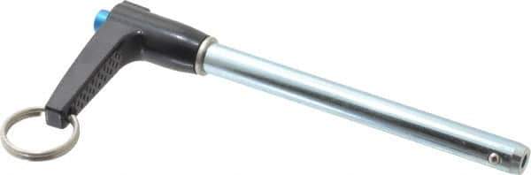 Gibraltar - 5/16" Diam, 3" Usable Length, L Handle, Quick Release Pin - Grade 4130 Steel, Zinc-Plated Finish - USA Tool & Supply