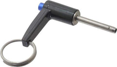 Gibraltar - 3/16" Diam, 1" Usable Length, L Handle, Quick Release Pin - Grade 17-4 Stainless Steel, Bright Finish - USA Tool & Supply