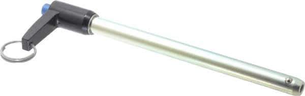 Gibraltar - 1/2" Diam, 6" Usable Length, L Handle, Quick Release Pin - Grade 4130 Steel, Zinc-Plated Finish - USA Tool & Supply
