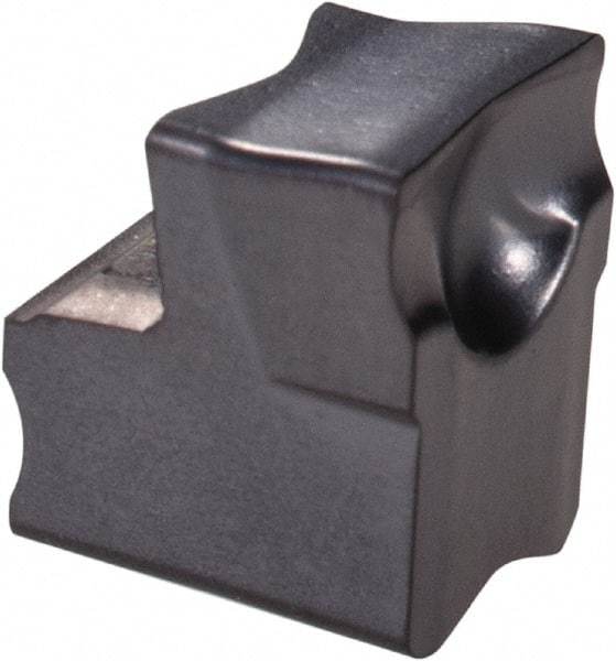 Iscar - TAG JT IC908 Grade, 1/4" Cutting Width, Carbide Cutoff Insert - 0° Neutral Lead Angle, 0.0134" Cnr Rad, TiAlN Coated, Single End - USA Tool & Supply