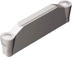 Sandvik Coromant - F2N123x2 RM 3mm Cutting Width Cermet Grooving Insert - 18.6mm Max Depth of Cut, Neutral, 1.5mm Corner Radius, Uncoated - USA Tool & Supply