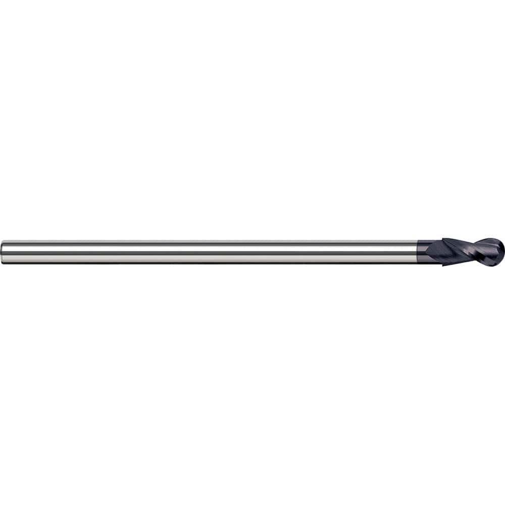 Harvey Tool - 1/2" Diam, 3/4" LOC, 2 Flute Solid Carbide Ball End Mill - Exact Industrial Supply
