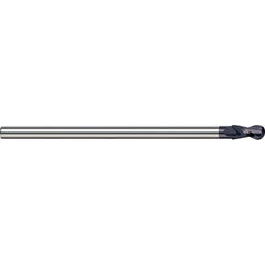 Harvey Tool - 1/2" Diam, 3/4" LOC, 2 Flute Solid Carbide Ball End Mill - Exact Industrial Supply