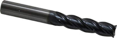 OSG - 1/2", 2" LOC, 1/2" Shank Diam, 4" OAL, 4 Flute, Solid Carbide Square End Mill - Single End, TiAlN Finish, Spiral Flute, 35° Helix, Centercutting, Right Hand Cut, Right Hand Flute, Series VG441 - USA Tool & Supply