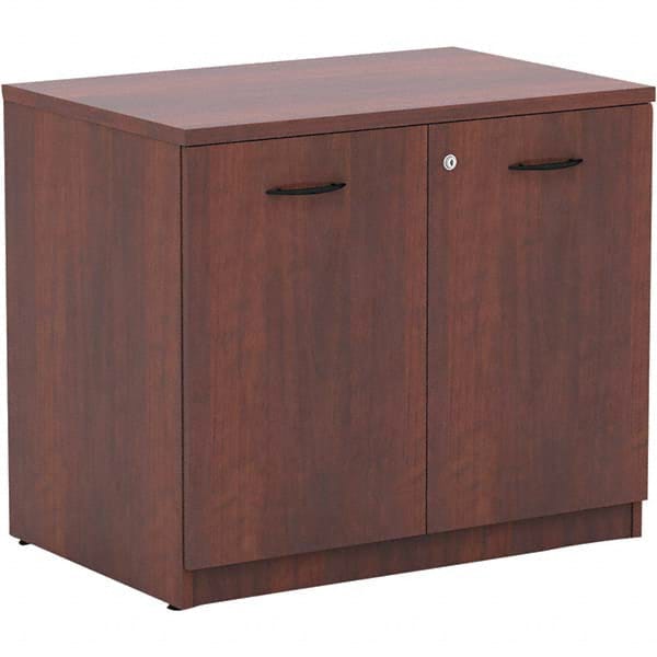 ALERA - 1 Shelf Sliding Door Storage Cabinet - USA Tool & Supply