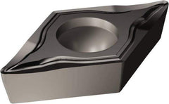 Sandvik Coromant - DCGT21.51 UM Grade 1105 Carbide Turning Insert - TiAlN2 Finish, 55° Diamond, 1/4" Inscr Circle, 3/32" Thick, 1/64" Corner Radius - USA Tool & Supply