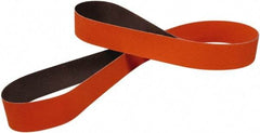 3M - 2" Wide x 72" OAL, 120 Grit, Ceramic Abrasive Belt - Ceramic, Coated, J Weighted Cloth Backing, Series 723D - USA Tool & Supply