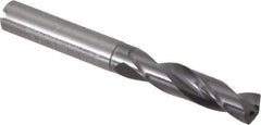 Guhring - 0.3858" 140° Spiral Flute Solid Carbide Screw Machine Drill Bit - FIREX Finish, Right Hand Cut, 47mm Flute Length, 89mm OAL, SU Point, Straight Shank, Through Coolant - USA Tool & Supply