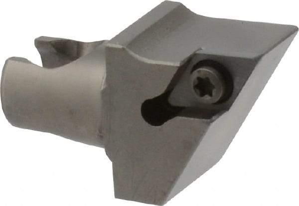 Kennametal - Right Hand Cut, Size KM20, DC.. Insert Compatiblity, Modular Turning & Profiling Cutting Unit Head - 12.5mm Ctr to Cutting Edge, 25mm Head Length, Series KM Mini - USA Tool & Supply